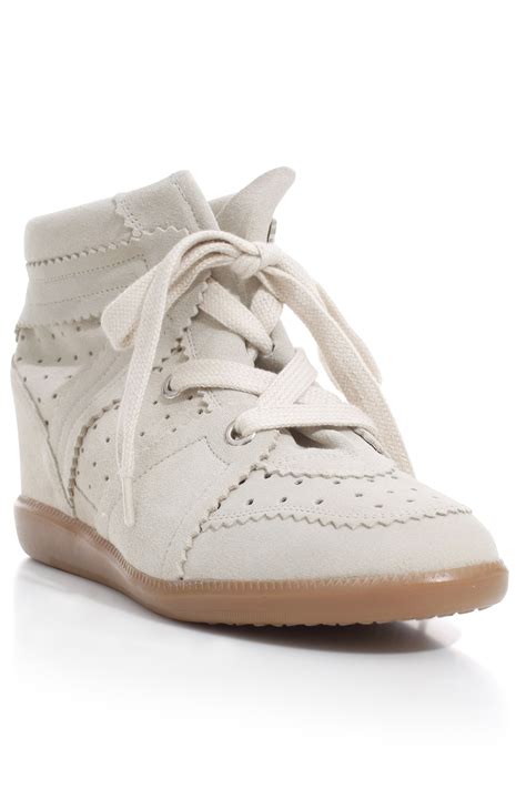 isabel marant white sneakers|isabel marant suede sneakers.